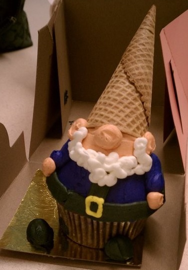 Gnome cupcake